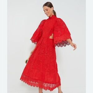 FARM Rio Red Lace Dress